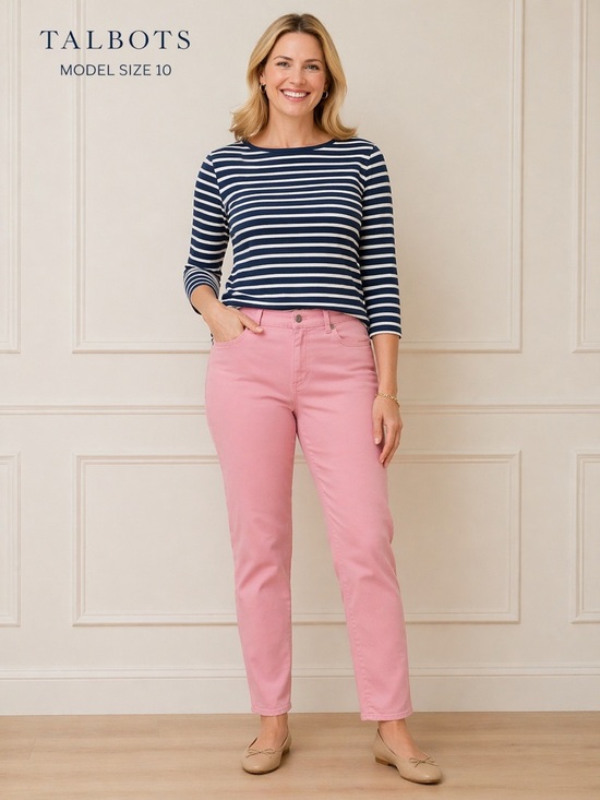 Talbots Denim - Talbots Pink Boyfriend Jeans - Mid-Rise Ankle